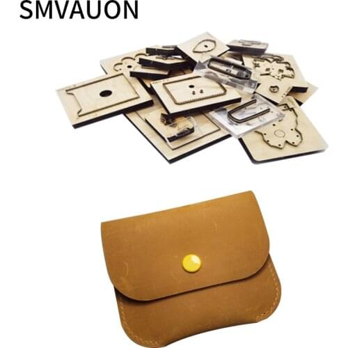 SMVAUON Fashion Wallet Diy Handmade Craft Leather Cover Bag Wood Die Cutting Mold For Die Cutting Machine
