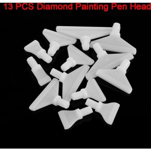 13 Pcs Hot Sale Point Drill Pen Replacement Pen Heads Diamond Painting Tool DIY Cross Stitch Embroidery Crafts Quick Cases Tool