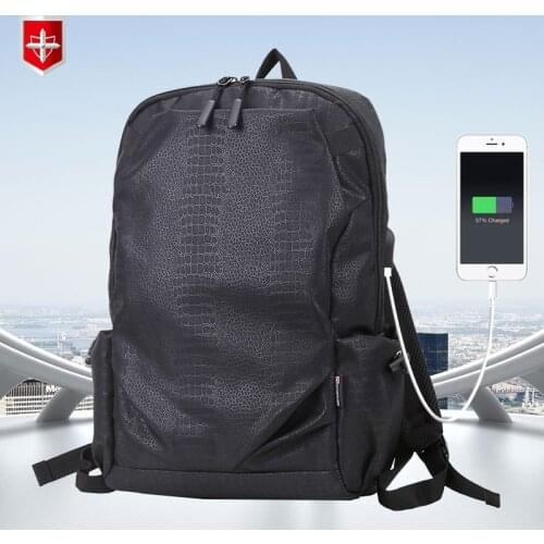 RUISHISABER 2020 New Fashion 15.6 inch Laptop Backpack Men USB Charging Travel Backpack Male Women Waterproof School Bag Mochila