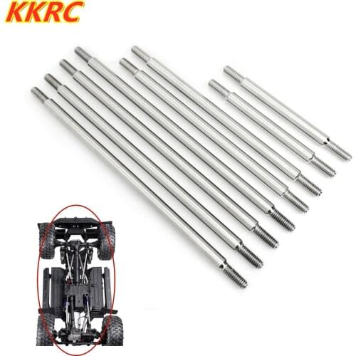 Stainless Steel TRX4 Chassis Pull Rod Anti-rust Rod without Ball Joint for RC Car TRX-4 324 Wheelbase Defender Tactical