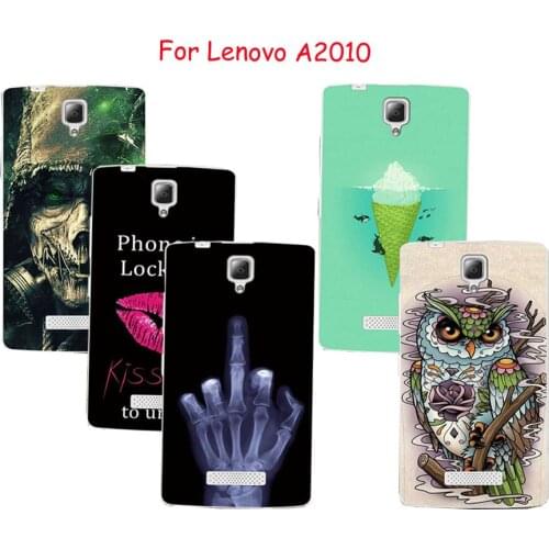 For Lenovo A2010 Silicon Case Painted High Quality Protector TPU Back Cover Case For Lenovo A 2010 Phone 3D Relief Cover