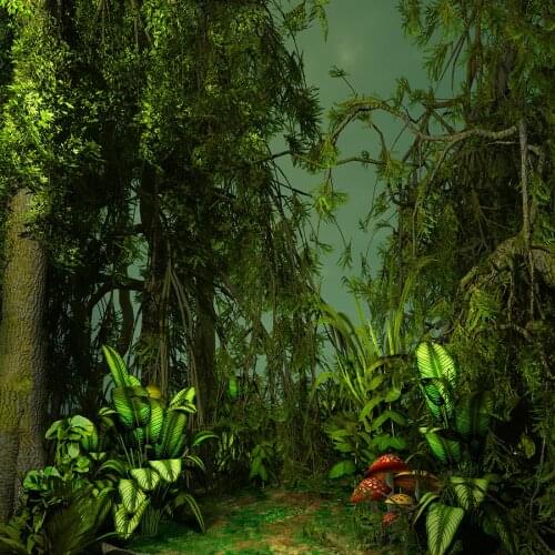 Fairytale Wonderland Forest Landacape Photography Backgrounds Customized Baby Child Photographic Backdrops For Home Photo Studio