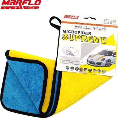 Marflo Car Wash Super Thick Microfiber Cloth Car Care Wax Polishing Detailing Towels