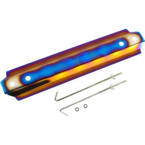 High Quality Burnt Blue Billet Aluminum Car Universal Battery Tie Down Brace Fits Mount Bracket Holder Bar Fasten Bracket