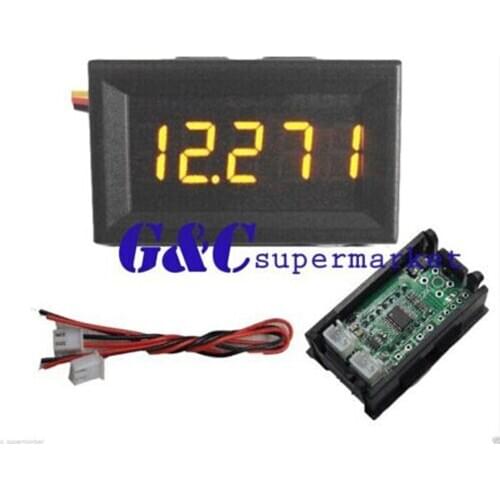 Yellow 5 Digit DC 0-4.3000-33.000V Precisi Digital Voltmeter Voltage Panel diy electronics