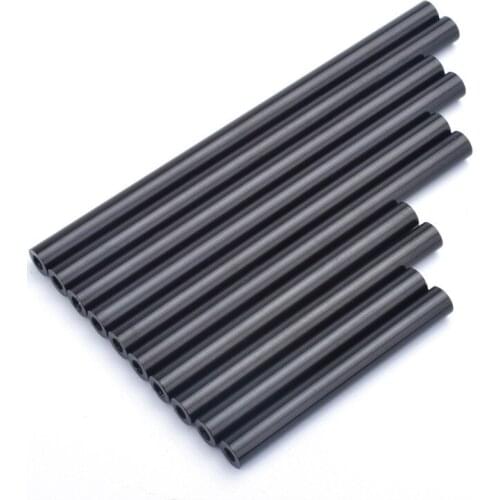 10pcs M3 Aluminum Standoff Spacers M3*5/10/15/20/25/30/35/40-140mm OD 5mm Aluminum Alloy Round Standoff Spacer Rods For RC Parts