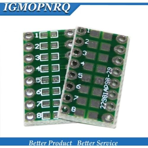 10pcs SMT DIP Adapter Converter 0805 0603 0402 Capacitor Resistor LED Pinboard FR4 PCB Board 2.54mm Pitch SMD SMT Turn To DIP