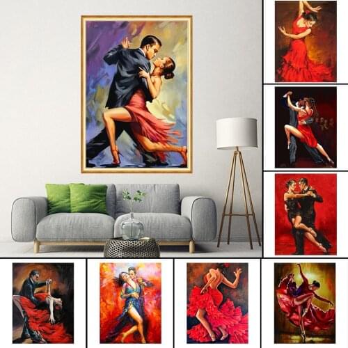 DIY 5D Diamond Painting Ballet Woman Cross Stitch Kit Full Drill Square Embroidery Mosaic Art Picture of Rhinestones Decor Sale