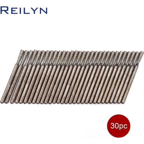Free shipping 30pcs Grit size #150 diamond abrasive bits grinding needle manicure knife naild beautifying dremel/rotary tools