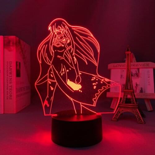 Anime 3d Light Akame Ga Kill for Childrens Bedroom Decoration Night Light Manga Gift for Him Her Table Led Lamp Akame Ga Kill