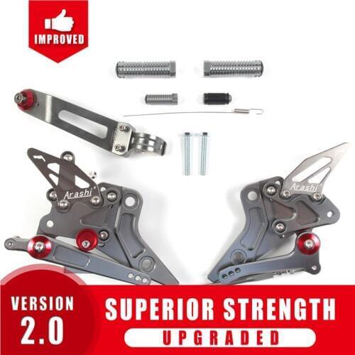 Arashi For KAWASAKI Z800 / ZR800 ABS 2013 - 2016 Rearset CNC Adjustable Footrest Foot Pegs Rear Foot Rest ZR Z 800 2014 2015