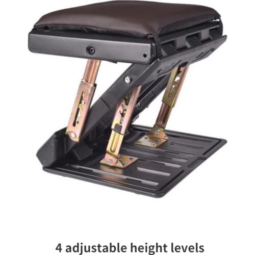 Car Multifunctional Universal Adjustable Footrest Small Seat With Removable Soft Pad For Long-distance Travel For Car Train Home