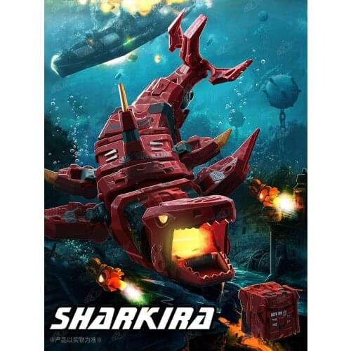 BeastBox Deformation Robots Transformation Animal Toy Cube Model Great Red Shark Sharkira Action Figure Jugetes For Gifts
