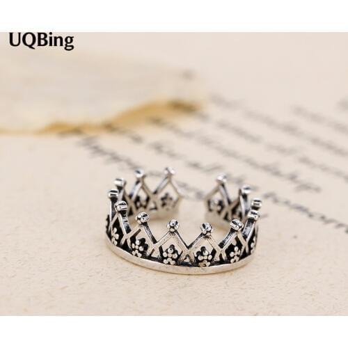 Free Shipping 925 Sterling Silver Rings For Women Jewelry Retro Finger Rings For Party Birthday Gift
