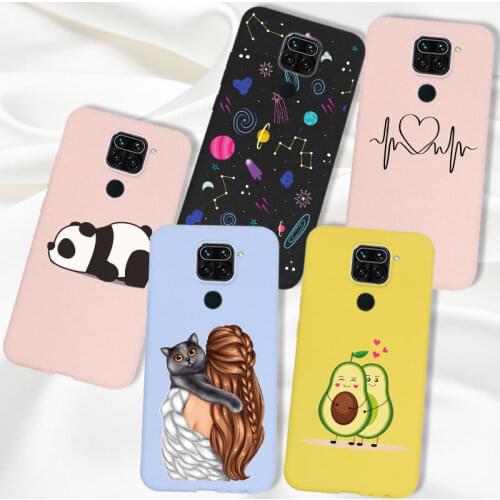 TPU Case For Xiaomi Redmi Note 9S 9 Pro S Case Cover Silicone Cartoon Cute For Xiomi Redmi Note9 Redmi9 Bumper Funda Cat Fox