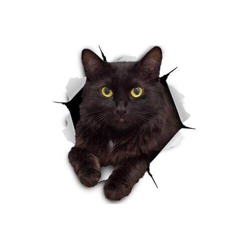 Cheeky Black Cat Kitchen Hair Towel 3D Animal Cat Lover Bathroom Camping Accessories Quick Drying Hand Bath Towels 75X35