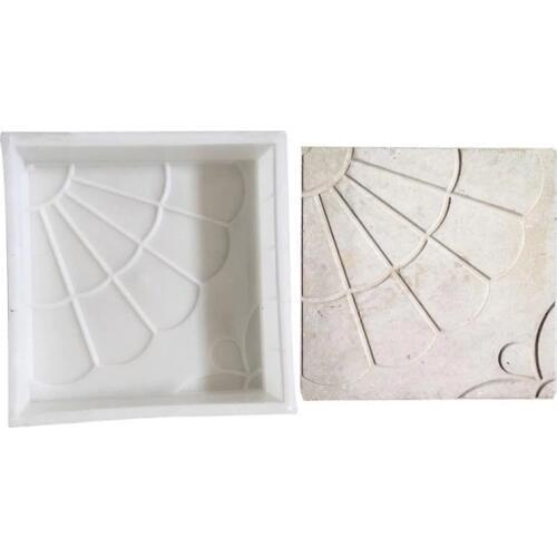 Sector Shape Garden Path Concrete Decoration Plastic Brick Gypsum Cement Maker Mold for DIY Handmade Ashtray Brick Clay Craft