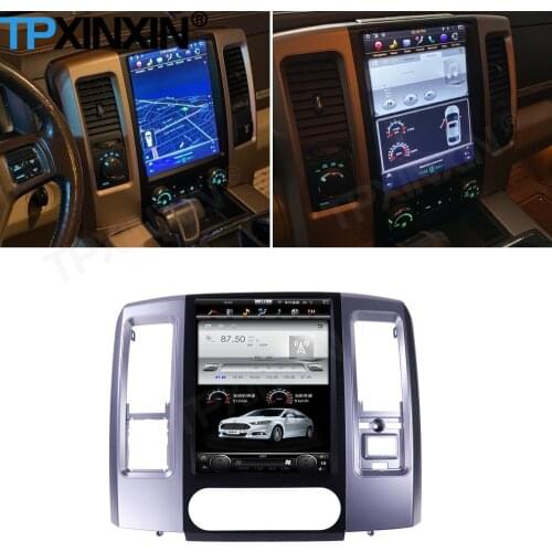 Tesla Screen Android Player Head Unit For Dodge RAM 1500 2500 2008 2009 2010 2011 2012-2016 2017 2018 2019 Radio Receiver Stereo