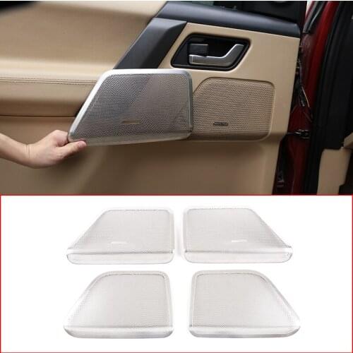 Stainless Steel Car Door Speaker Horn Net Cover Trim,For Land Rover Freelander 2 2007-2015,Interior Modification Accessories