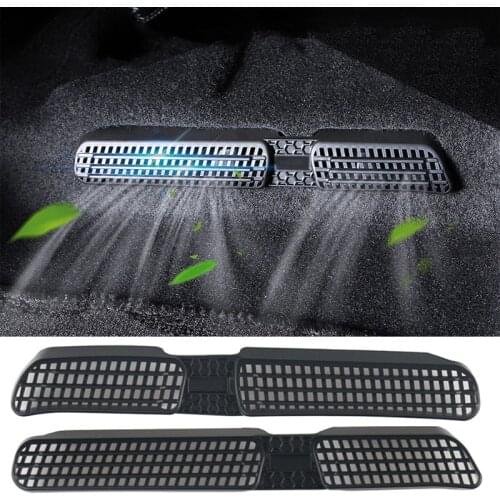 2PCS Car Air Outlet Cover Car Rear Seat Air Condition Vent Net Interior Back Seat Air Duct Grille For SEAT Ateca 2016 2017 2018
