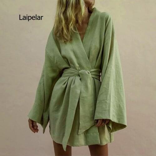 Laipelar Summer Linen Dresses