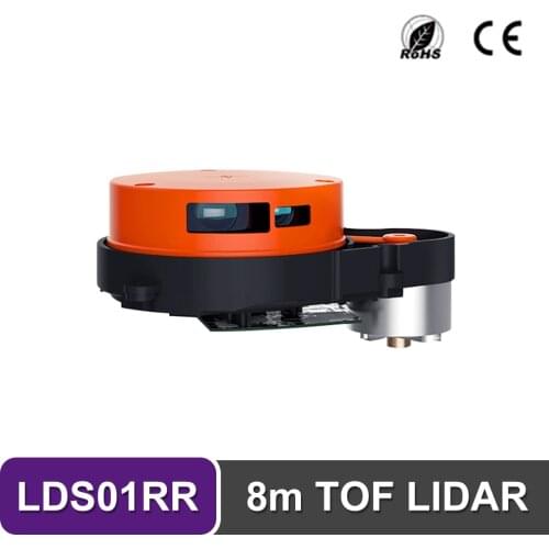 LDS01RR TOF LIDAR Laser Radar Scanner Ranging Sensor Module 8m Measuring Distance 1.8k Ranging Frequency Use for Outdoor/Indoor