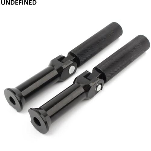 Motorcycle Passenger Foot Pegs Black Pedal w/ Support Bracket For Harley Softail Deluxe Fat Boy Street Bob Breakout 2018-2020