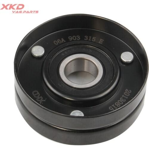 Belt Tensioner Pulley For V-W B-eetle Passat Jet-ta Golf Bora A-UDI TT 1.6 1.8T 2.0 06A 903 315 E,06A903315E 06A 903 315D
