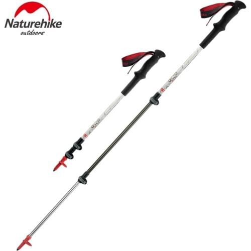 Naturehike Walking Sticks Carbon Fiber Trekking Poles Ultralight Foldable Nordic Climbing Pole Telescopic Crutches