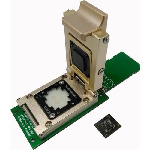 Pogo Pin eMMC socket to SD adapter,size 12x18mm,for BGA 153 and BGA 169,eMMC programmer,With 30 pogo pins,Support flat bottom