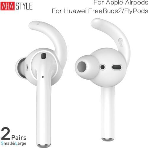 For AirPods Silicone Earbuds Cover Case+Earhook Storage Pouch for Huawei FreeBuds2 Earphone Eartips Caps Cover for Honor FlyPods