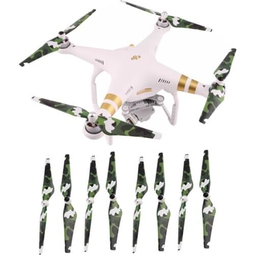 For DJI Phantom 3/2 Drone Replaceable 9450 Self-locking Propeller Camouflage Quick Release Props Blade Wing Fans Spare Accessory