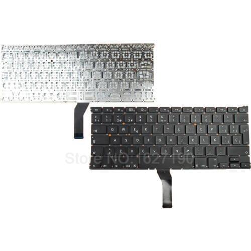 SP Spanish Keyboard Laptop for APPLE Macbook Air A1369 13" BLACK For 2010 For Backlit Repair Notebook Computer Keyboards