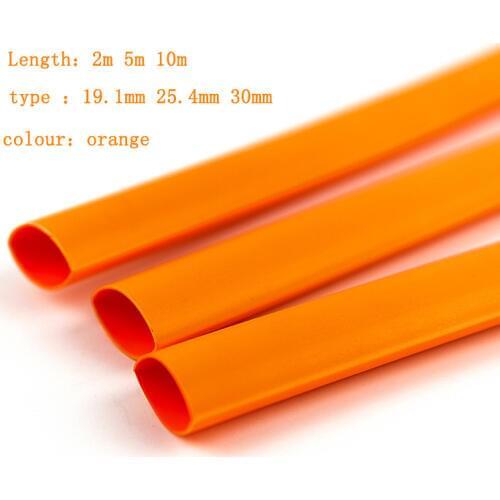 TOOSN 2m 5m 10m 3:1 Orange 19.1mm 25.4mm 30mm Dual Wall Heat Shrink Tube Ratio Adhesive Lined with Glue Tubing Wrap Wire Cable