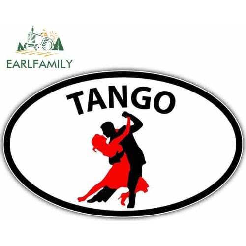 EARLFAMILY 13cm x 8cm For Tango Dancing Latin Vinyl Car Novelty Wrap Fine Decal 3D Car Stickers Waterproof Suitable for RV SUV