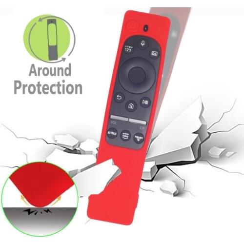 Protective Case TV Removable Remote Control Cover Dustproof Protector Durable Silicone Soft Solid Home For Samsung NetflixBn59