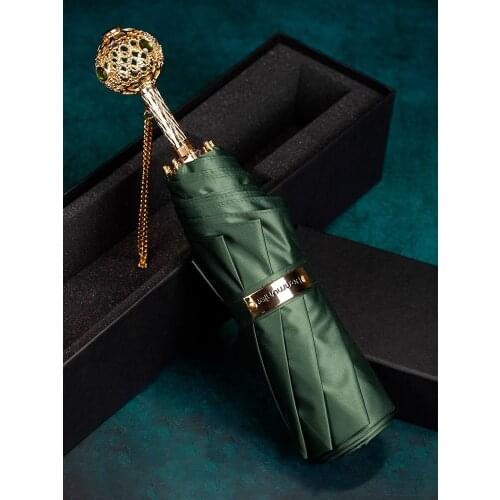 Women Luxury Umbrella Uv Protection Sun Beach Fashion Windproof Business Umbrella Large Sombrilla Playa Rain Gear BD50UU