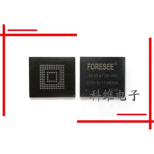 1pcs/lot NCEFAT28-08G NCEFBH16-08G 153 ball emmc 8G storage chip IC