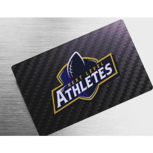 100pcs/lot factory unit price matte black metal business card