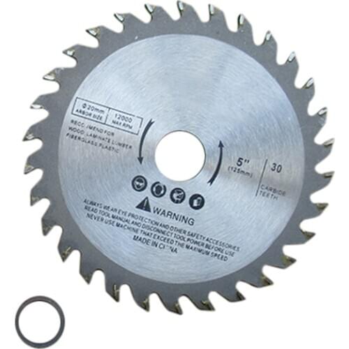 125*20mm Saw Blade Carving 30T Carbide Tipped Woodworking Angle Grinder Metal