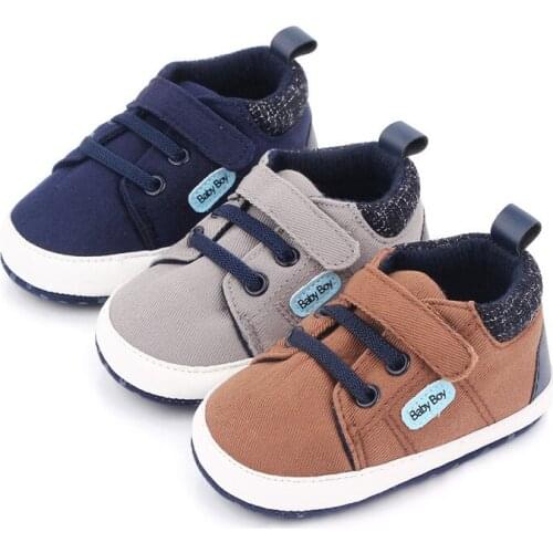 2021 Spring Autumn Baby Cotton Shoes Fashion Infants Boys First Walkers Antislip Breathable Newborn Casual Shoes Sneakers