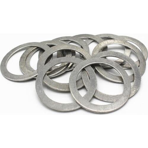 40pcs M18-M30 Aluminum washers gasket High temperature resistance seal flat pad thickness 1.5mm 22mm-38mm Outer diameter