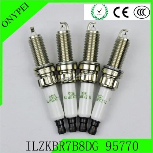 4x ILZKBR7B8DG 95770 Iridium Spark Plugs For BMW CLS63 AMG Peugeot RCZ C3-XR C4 C5 Cooper Paceman