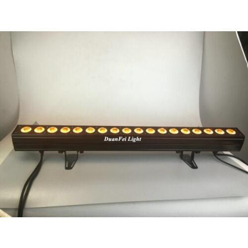 8lot led uplights bar indoor stage wash wall light disco wedding led rgbwa uv wall washer light 18*18w