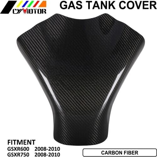 Motorcycle Accessories Carbon Fiber Gas Fuel Tank Cover Protection For SUZUKI GSXR600 GSXR750 GSXR 600 750 2008 2009 2010