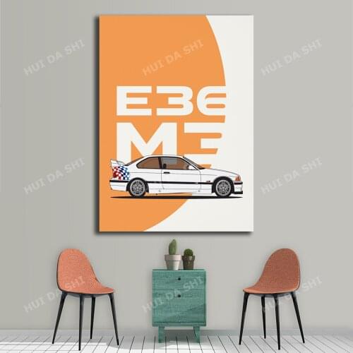 BMW e36 M3 Digital download poster