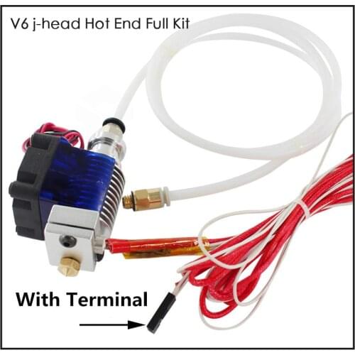 3D Printer Parts E3D V6 Hotend Kit 0.4/1.75MM J-head Remote extruder 12V 24V with Cooling Fan tube