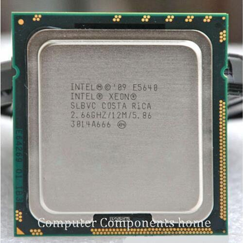 INTEL xeon CPU 2.66G/12M CPU E5640 cpu PROCESSOR LGA 1366 SLBVC support X58 motherboard