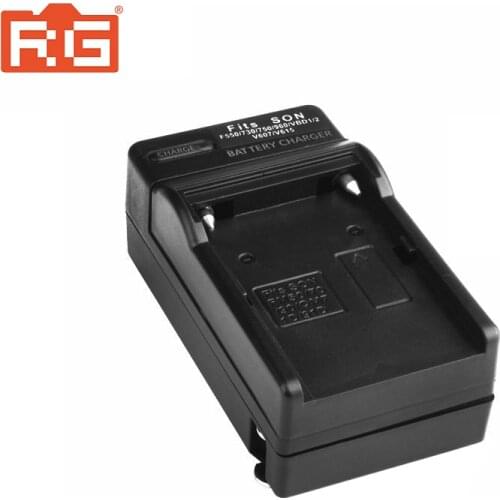 FM50 Battery Charger For Sony NP-F550 NP-F570 NP-F750 NP-F960 NP-F330 NP-F970 FM500 QM71 NP-FM50 F950 Battery + Conversion head