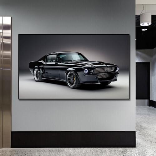 Ford GT 40 Sport And Racing Car Poster Painting Canvas Print Nordic Home Decor Wall Art Picture For Living Room Frameless